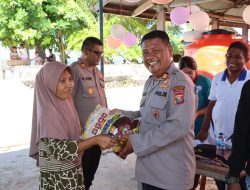 Sambut HUT Bhayangkara Ke-78, Polres Haltim Berbagi Sembako