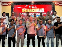 Polres dan PWI Haltim Deklarasi Pilkada Damai