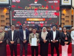 KPU Haltim Resmi Tetapkan Ubaid-Anjas Bupati dan Wakil Bupati Terpilih