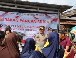 Bantu Ringankan Beban Warga, Polres Haltim Gelar Pangan Murah