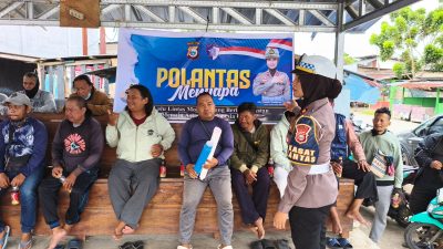 Satlantas Polres Halteng Menyapa Komunitas Ojek
