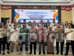 PT SDA Menjadi Sponsor Utama 10 Atlet Taekwondo Binaan Polres Haltim