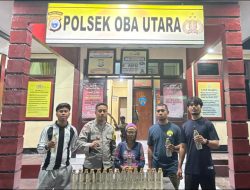 Polsek Oba Utara Berhasil Amankan Pelaku Penjual Miras