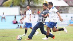 Bantai DPRD 4-0, Tim Pemda Haltim Tampil Perkasa di Laga Eksebisi HUT Ke-23