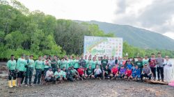 Sinergi Hijau, PT Position Tanam 1.000 Mangrove di Pesisir Pantai Kasuari untuk Masa Depan Halmahera Timur