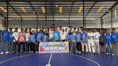 Ketua KONI Haltim Buka Open Turnamen Futsal Cup I SeOPMI di Ternate