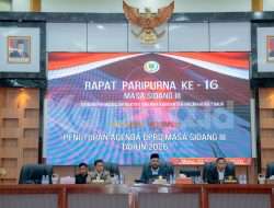 Gelar Rapat Paripurna ke-16, DPRD Haltim Tutup Masa Sidang III Tahun 2026