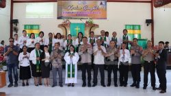 Minggu Kasih, Kapolres Haltim Dengarkan Aspirasi Jemaat di Buli Asal